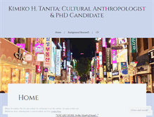 Tablet Screenshot of kimikotanita.com